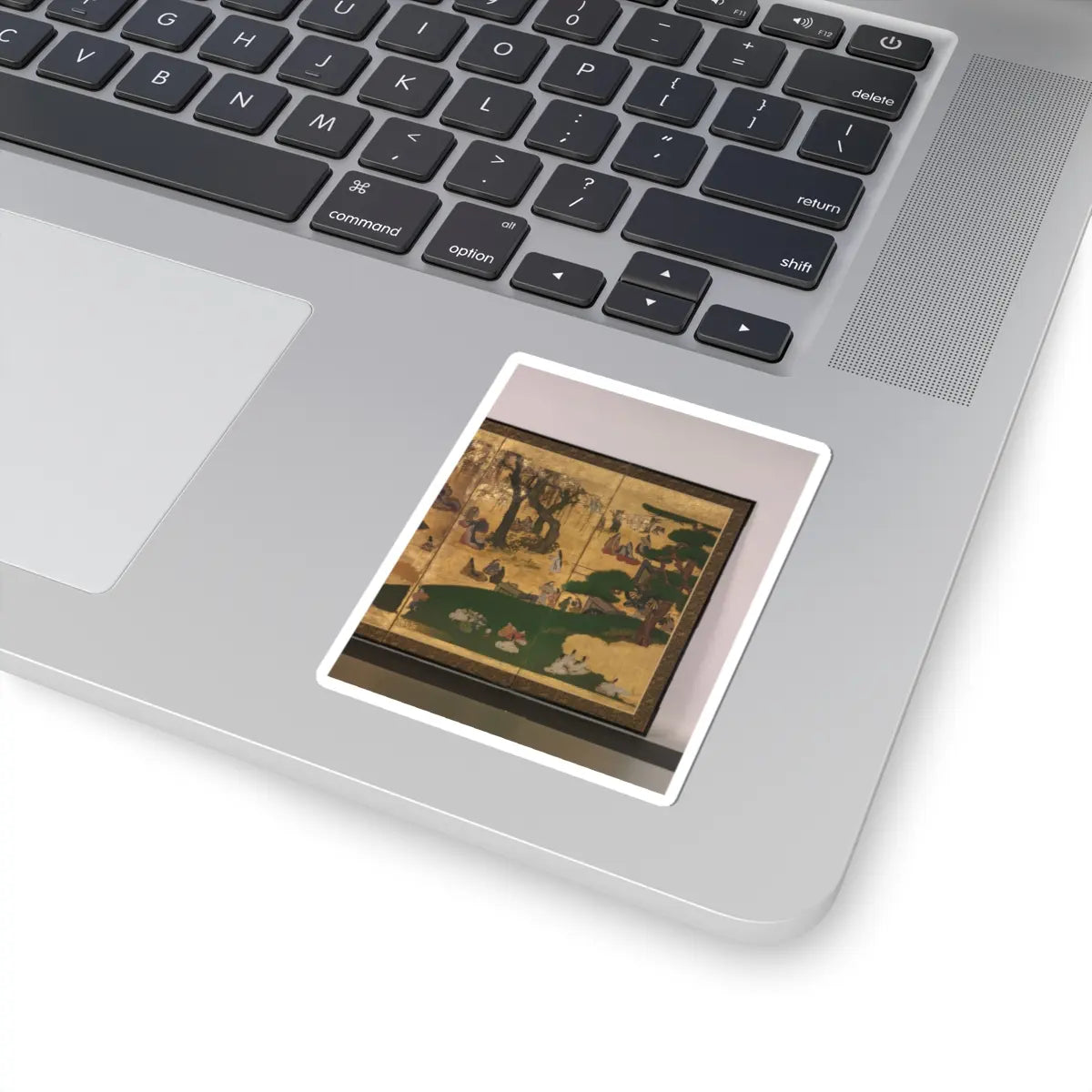 unknown - Cherry-Blossom and Maple-Leaf Viewing - ca. 1630s v3 - STICKER Vinyl Kiss-Cut Decal