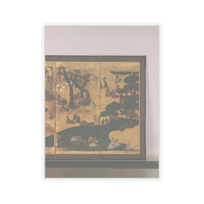 unknown - Cherry-Blossom and Maple-Leaf Viewing - ca. 1630s v3 - STICKER Vinyl Kiss-Cut Decal