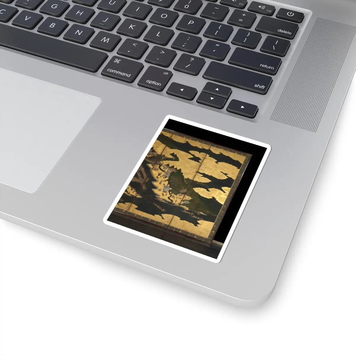 unknown - Cherry Blossom Viewing at Itsukushima and Yoshino - first half 17th century v6 - STICKER Vinyl Kiss-Cut Decal