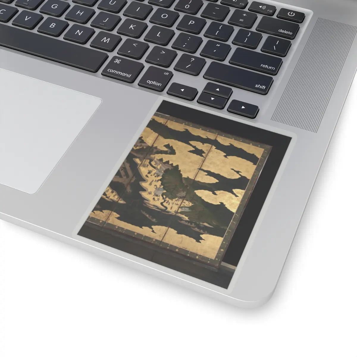 unknown - Cherry Blossom Viewing at Itsukushima and Yoshino - first half 17th century v6 - STICKER Vinyl Kiss-Cut Decal