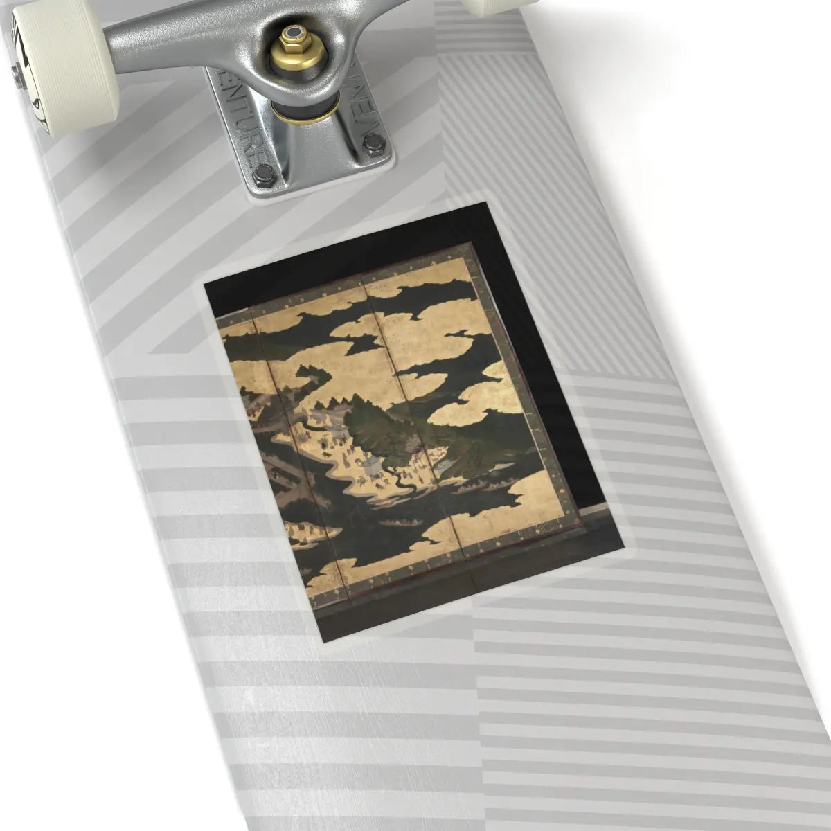 unknown - Cherry Blossom Viewing at Itsukushima and Yoshino - first half 17th century v6 - STICKER Vinyl Kiss-Cut Decal