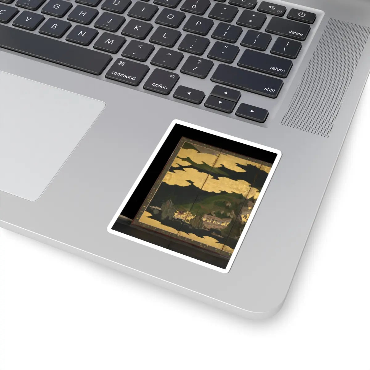 unknown - Cherry Blossom Viewing at Itsukushima and Yoshino - first half 17th century v8 - STICKER Vinyl Kiss-Cut Decal