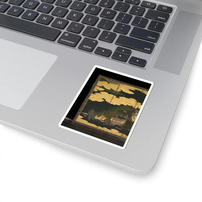 unknown - Cherry Blossom Viewing at Itsukushima and Yoshino - first half 17th century v8 - STICKER Vinyl Kiss-Cut Decal
