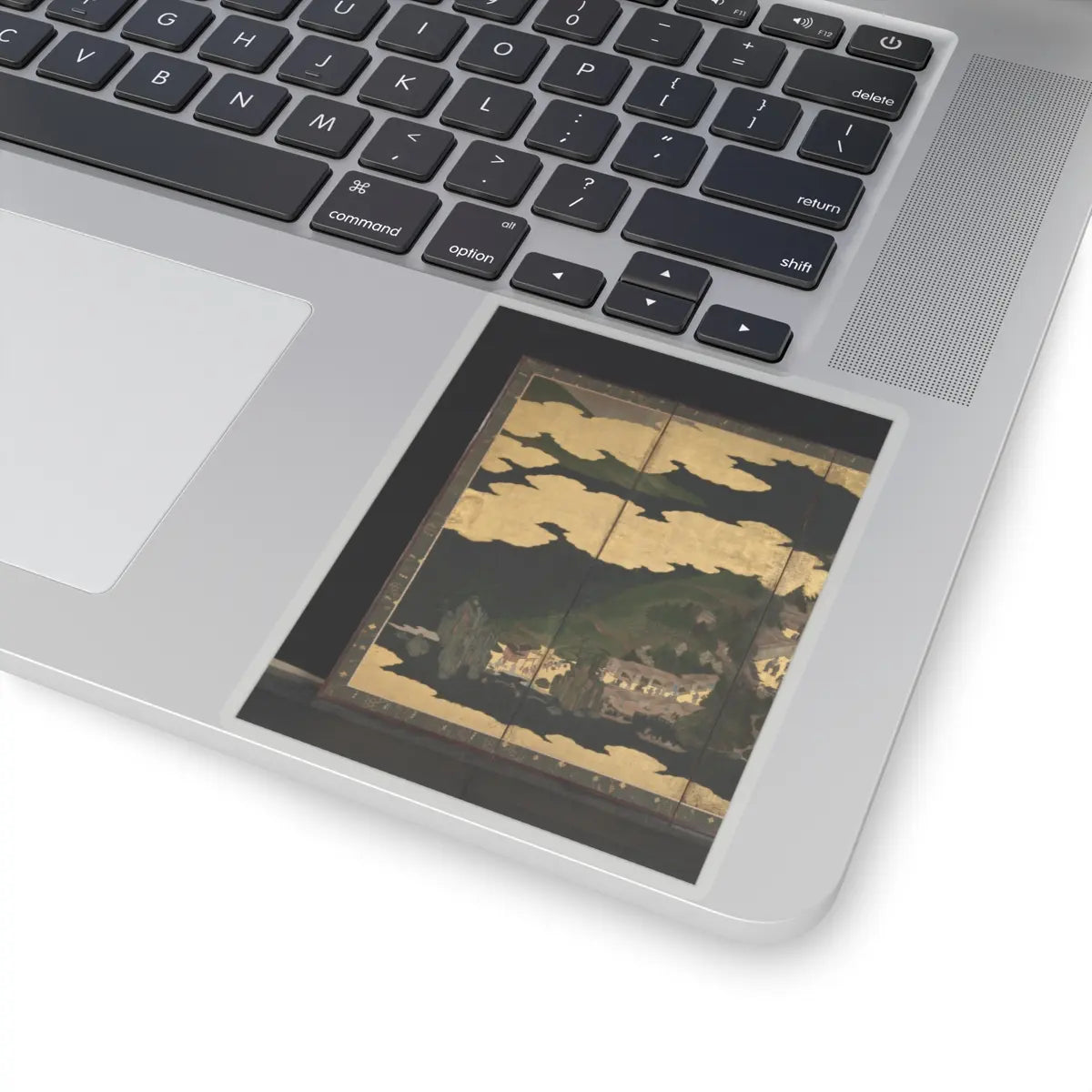 unknown - Cherry Blossom Viewing at Itsukushima and Yoshino - first half 17th century v8 - STICKER Vinyl Kiss-Cut Decal