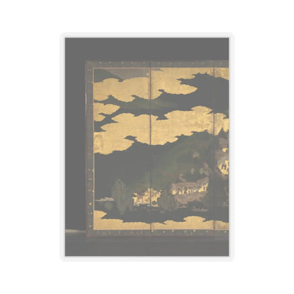 unknown - Cherry Blossom Viewing at Itsukushima and Yoshino - first half 17th century v8 - STICKER Vinyl Kiss-Cut Decal