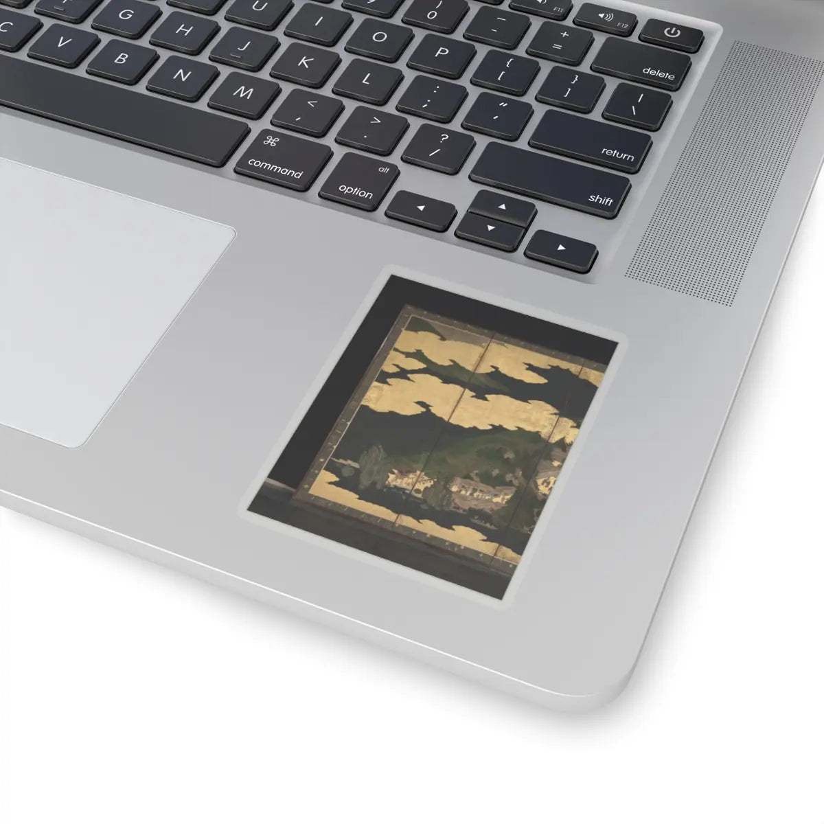 unknown - Cherry Blossom Viewing at Itsukushima and Yoshino - first half 17th century v8 - STICKER Vinyl Kiss-Cut Decal