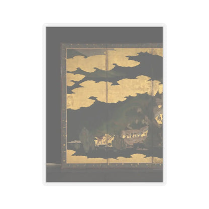 unknown - Cherry Blossom Viewing at Itsukushima and Yoshino - first half 17th century v8 - STICKER Vinyl Kiss-Cut Decal