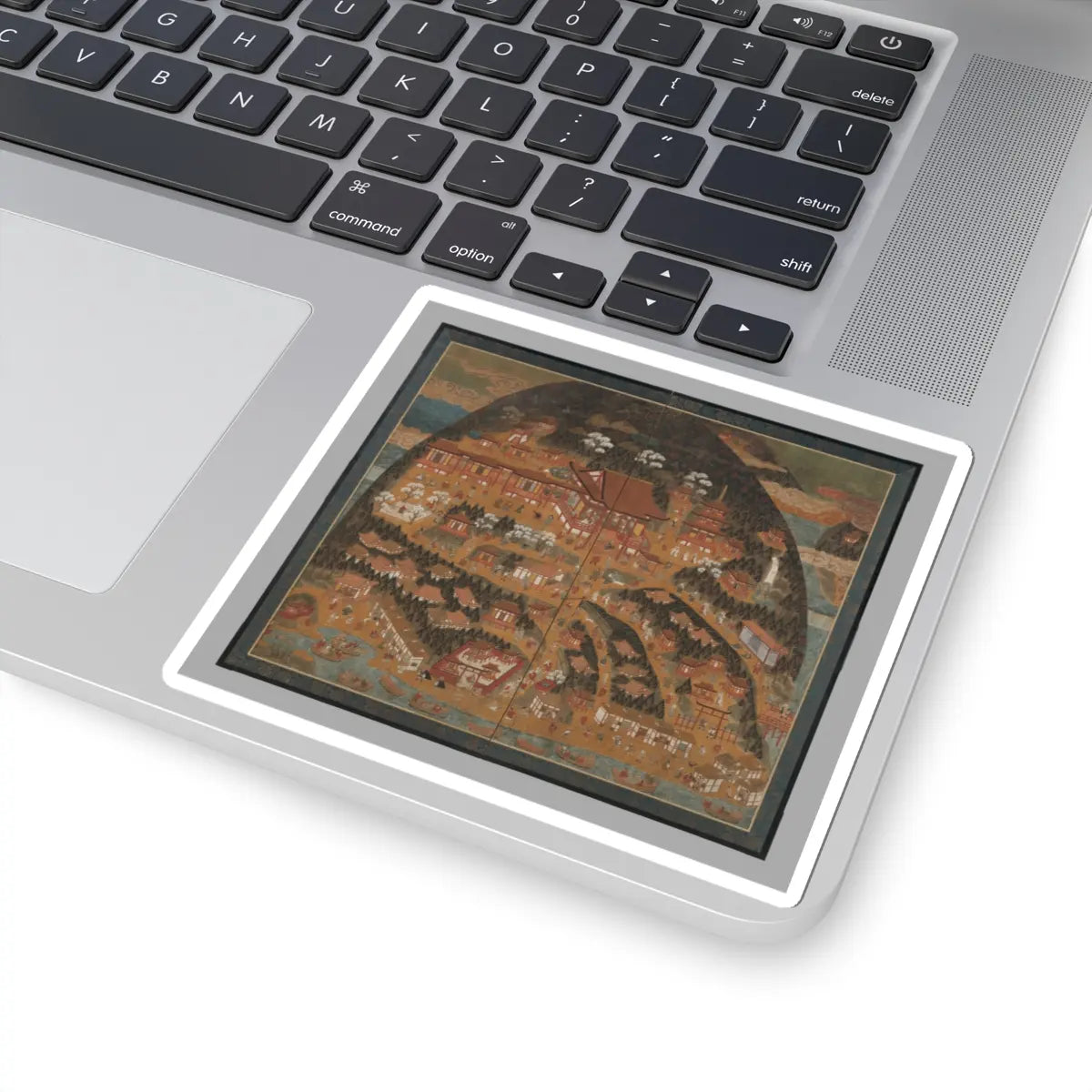 unknown - Chōmeiji Temple Pilgrimage Mandala - second quarter 16th century v1 - STICKER Vinyl Kiss-Cut Decal