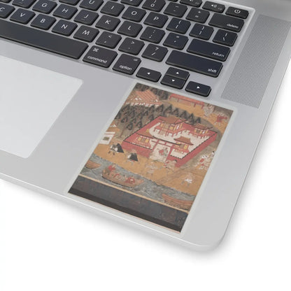 unknown - Chōmeiji Temple Pilgrimage Mandala - second quarter 16th century v10 - STICKER Vinyl Kiss-Cut Decal