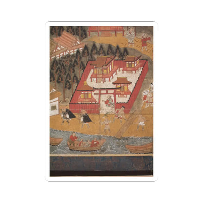 unknown - Chōmeiji Temple Pilgrimage Mandala - second quarter 16th century v10 - STICKER Vinyl Kiss-Cut Decal