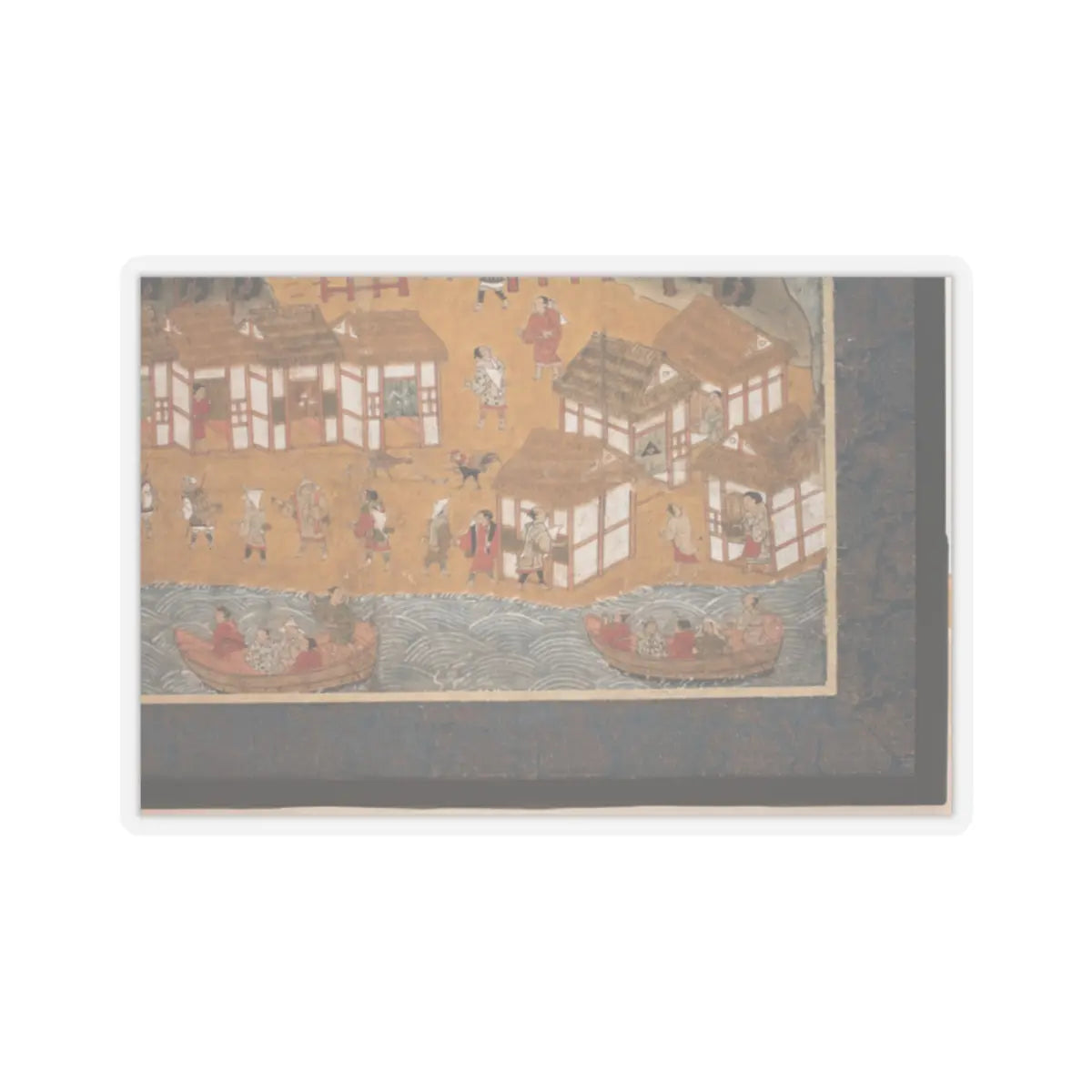 unknown - Chōmeiji Temple Pilgrimage Mandala - second quarter 16th century v6 - STICKER Vinyl Kiss-Cut Decal