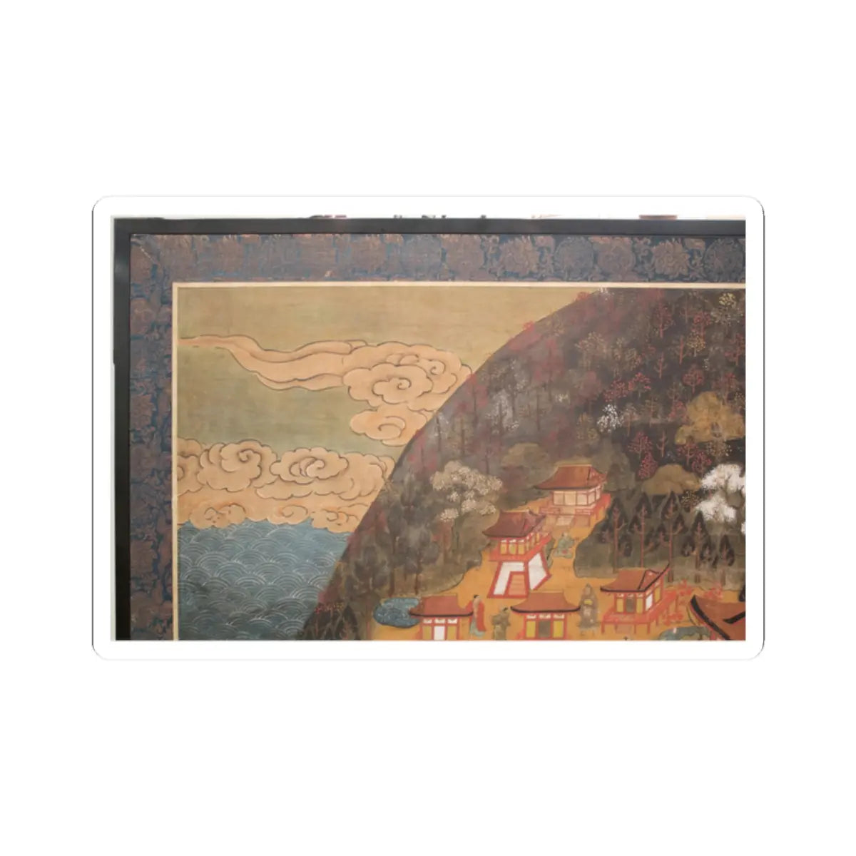 unknown - Chōmeiji Temple Pilgrimage Mandala - second quarter 16th century v9 - STICKER Vinyl Kiss-Cut Decal