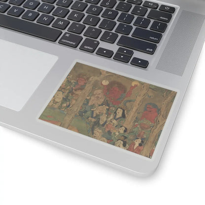 unknown - Death of the Historical Buddha (Nehan-zu) - 14th century v6 - STICKER Vinyl Kiss-Cut Decal