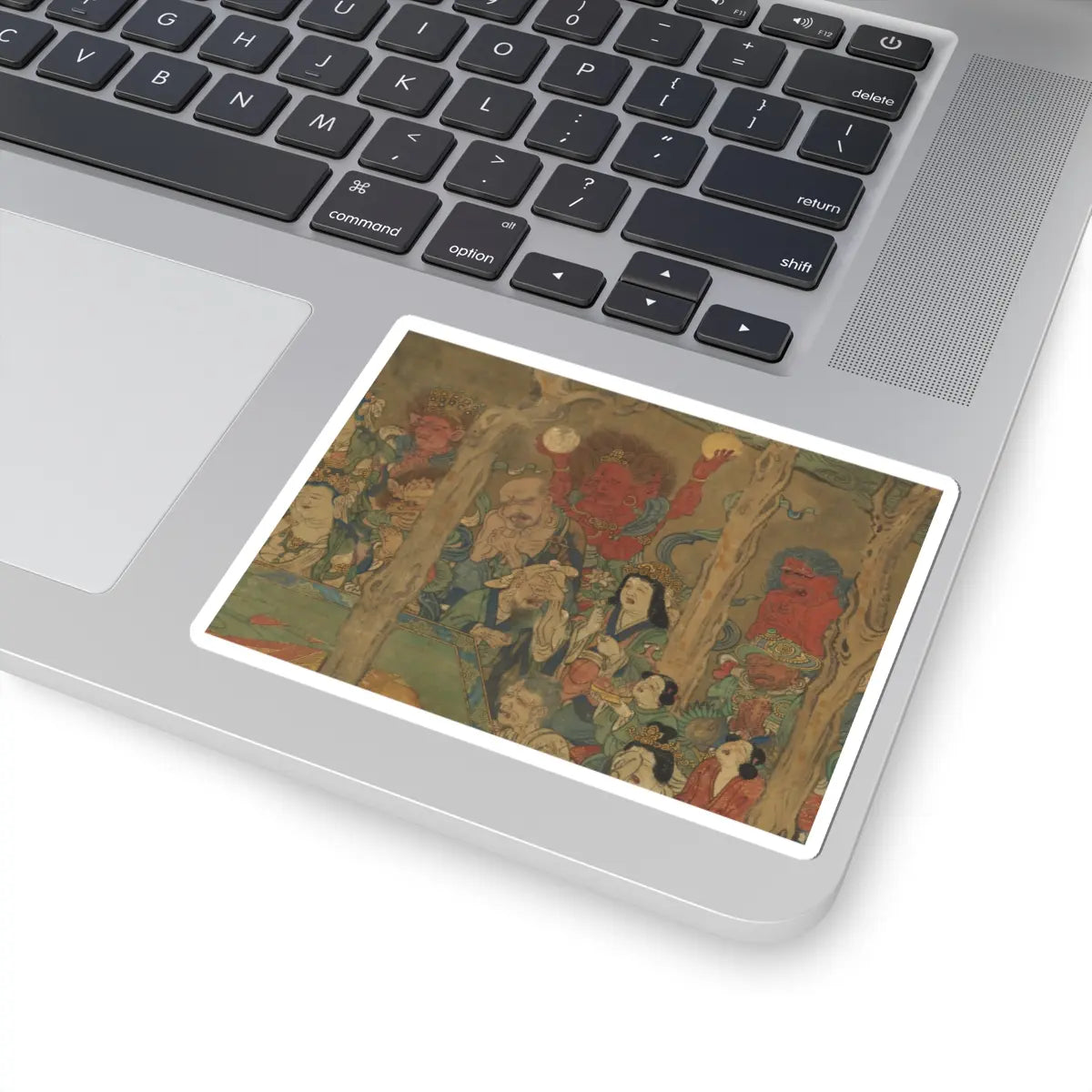 unknown - Death of the Historical Buddha (Nehan-zu) - 14th century v6 - STICKER Vinyl Kiss-Cut Decal