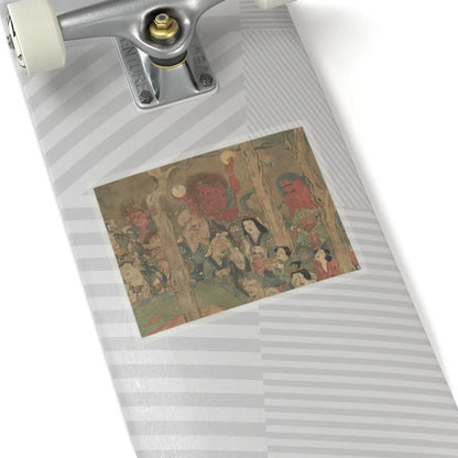 unknown - Death of the Historical Buddha (Nehan-zu) - 14th century v6 - STICKER Vinyl Kiss-Cut Decal