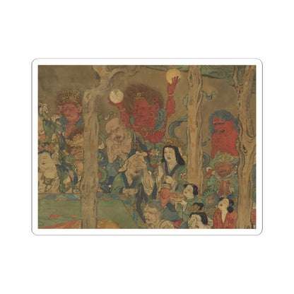 unknown - Death of the Historical Buddha (Nehan-zu) - 14th century v6 - STICKER Vinyl Kiss-Cut Decal