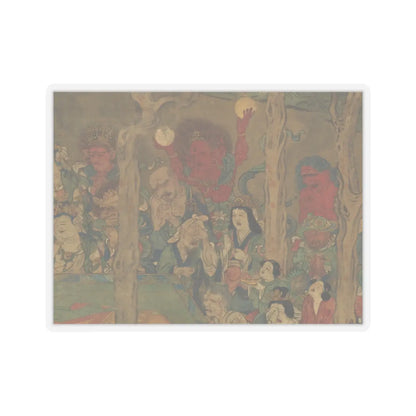 unknown - Death of the Historical Buddha (Nehan-zu) - 14th century v6 - STICKER Vinyl Kiss-Cut Decal