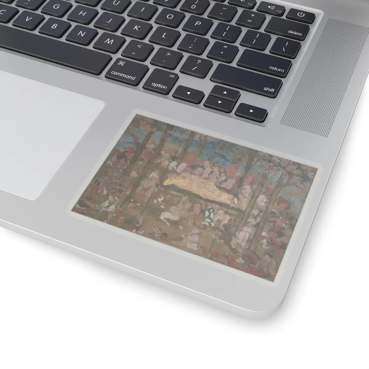 unknown - Death of the Historical Buddha (Nehan-zu) - 15th century v10 - STICKER Vinyl Kiss-Cut Decal