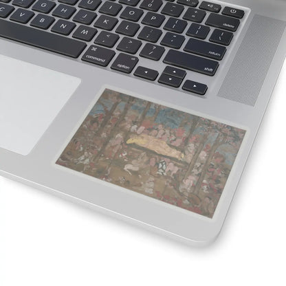 unknown - Death of the Historical Buddha (Nehan-zu) - 15th century v10 - STICKER Vinyl Kiss-Cut Decal