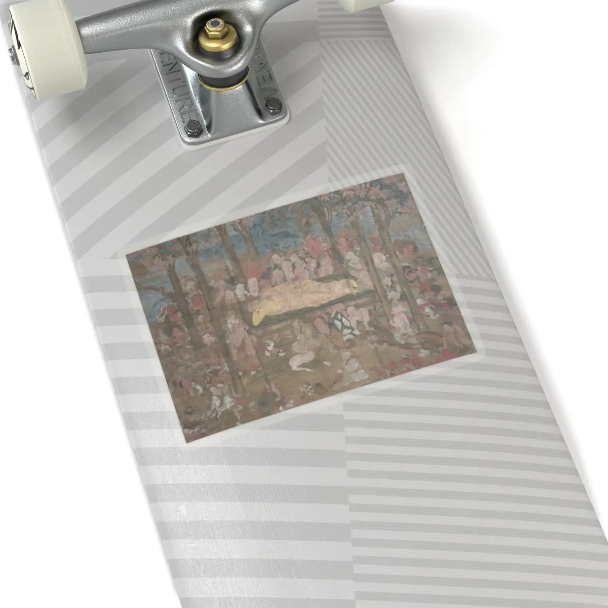 unknown - Death of the Historical Buddha (Nehan-zu) - 15th century v10 - STICKER Vinyl Kiss-Cut Decal