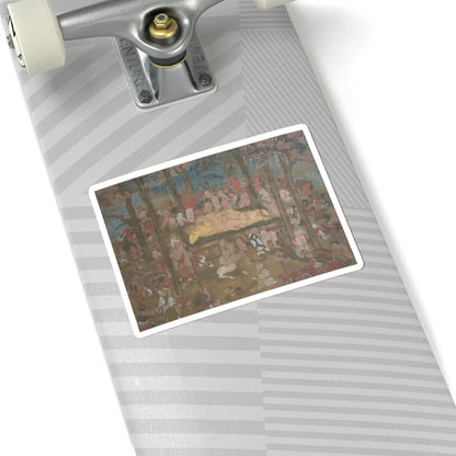 unknown - Death of the Historical Buddha (Nehan-zu) - 15th century v10 - STICKER Vinyl Kiss-Cut Decal