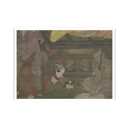 unknown - Death of the Historical Buddha (Nehan-zu) - 15th century v31 - STICKER Vinyl Kiss-Cut Decal