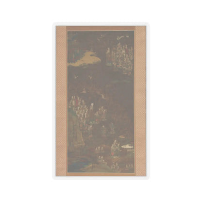 unknown - Descent and Return of Amida to Western Paradise with a Believer's Soul (Gōshō mandara) - ca. 1300 v1 - STICKER Vinyl Kiss-Cut Decal