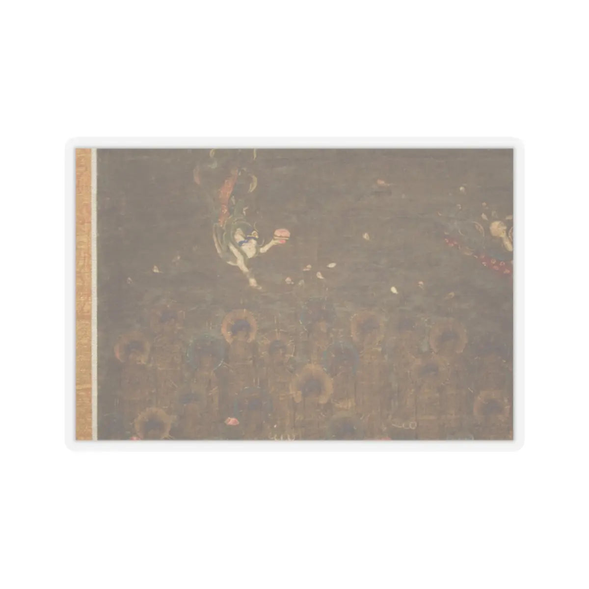 unknown - Descent and Return of Amida to Western Paradise with a Believer's Soul (Gōshō mandara) - ca. 1300 v10 - STICKER Vinyl Kiss-Cut Decal