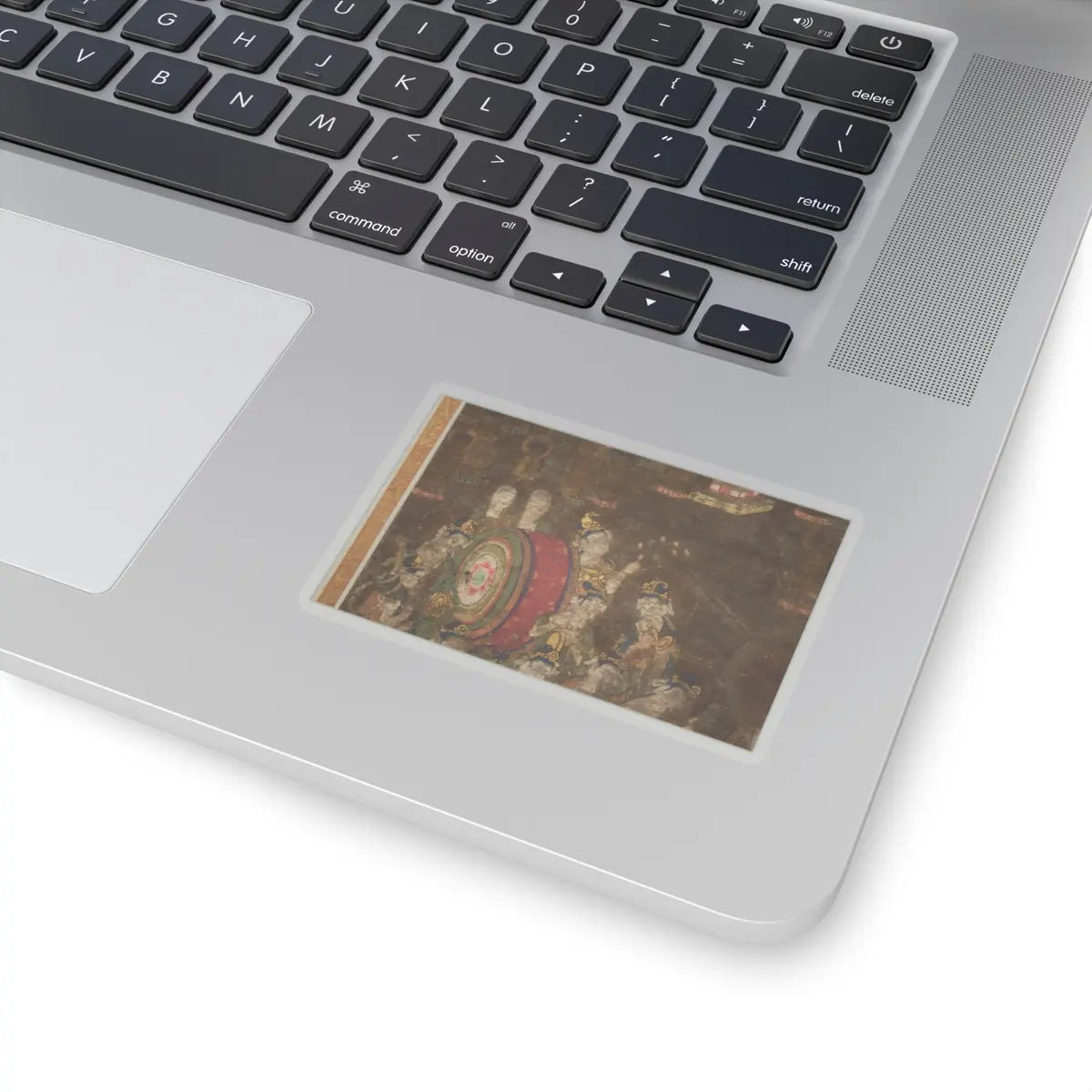 unknown - Descent and Return of Amida to Western Paradise with a Believer's Soul (Gōshō mandara) - ca. 1300 v14 - STICKER Vinyl Kiss-Cut Decal
