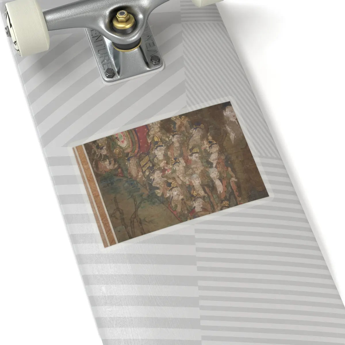 unknown - Descent and Return of Amida to Western Paradise with a Believer's Soul (Gōshō mandara) - ca. 1300 v16 - STICKER Vinyl Kiss-Cut Decal