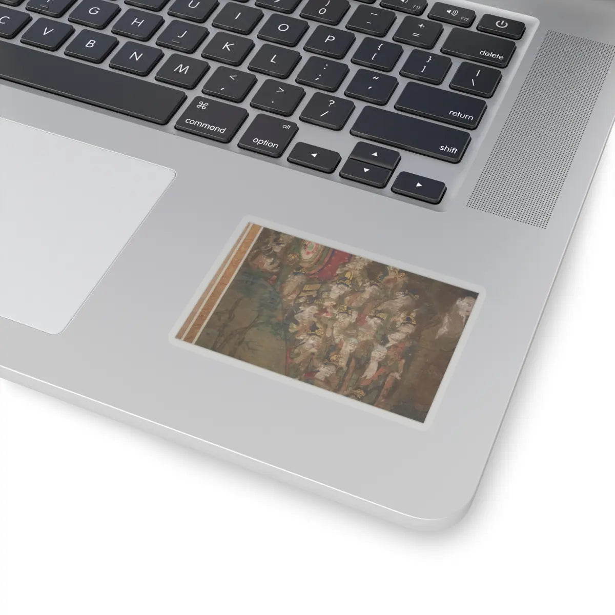 unknown - Descent and Return of Amida to Western Paradise with a Believer's Soul (Gōshō mandara) - ca. 1300 v16 - STICKER Vinyl Kiss-Cut Decal