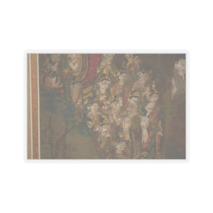 unknown - Descent and Return of Amida to Western Paradise with a Believer's Soul (Gōshō mandara) - ca. 1300 v16 - STICKER Vinyl Kiss-Cut Decal
