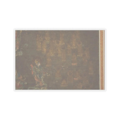 unknown - Descent and Return of Amida to Western Paradise with a Believer's Soul (Gōshō mandara) - ca. 1300 v19 - STICKER Vinyl Kiss-Cut Decal