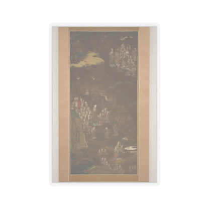 unknown - Descent and Return of Amida to Western Paradise with a Believer's Soul (Gōshō mandara) - ca. 1300 v24 - STICKER Vinyl Kiss-Cut Decal