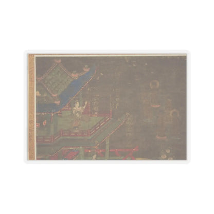 unknown - Descent and Return of Amida to Western Paradise with a Believer's Soul (Gōshō mandara) - ca. 1300 v6 - STICKER Vinyl Kiss-Cut Decal