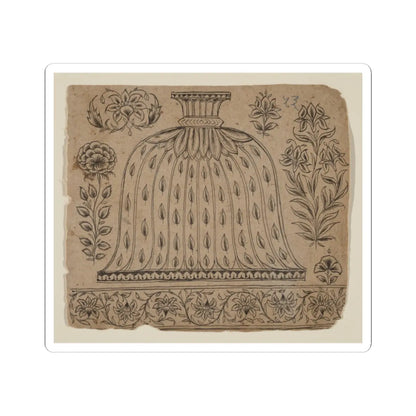 unknown - Design for a Hookah Base - late 19th century v1 - STICKER Vinyl Kiss-Cut Decal