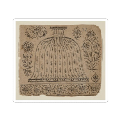 unknown - Design for a Hookah Base - late 19th century v1 - STICKER Vinyl Kiss-Cut Decal