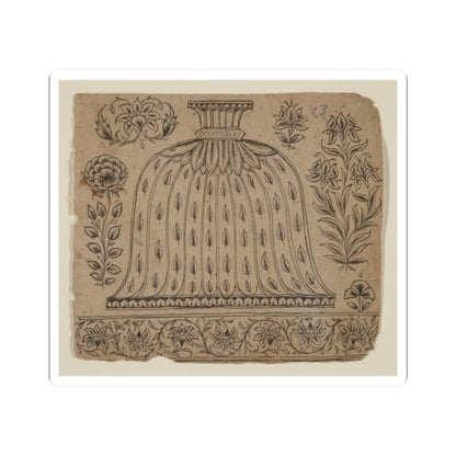 unknown - Design for a Hookah Base - late 19th century v1 - STICKER Vinyl Kiss-Cut Decal