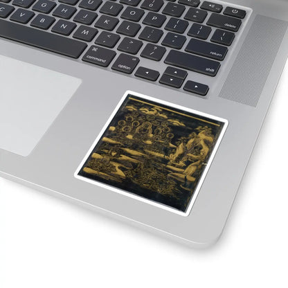 unknown - “Devadatta,” Chapter 12 of the Lotus Sutra (Hoke-kyō, Daibadatta-bon) - 12th century v1 - STICKER Vinyl Kiss-Cut Decal