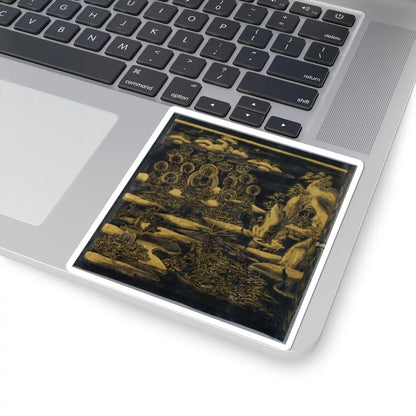 unknown - “Devadatta,” Chapter 12 of the Lotus Sutra (Hoke-kyō, Daibadatta-bon) - 12th century v1 - STICKER Vinyl Kiss-Cut Decal