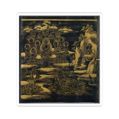 unknown - “Devadatta,” Chapter 12 of the Lotus Sutra (Hoke-kyō, Daibadatta-bon) - 12th century v1 - STICKER Vinyl Kiss-Cut Decal