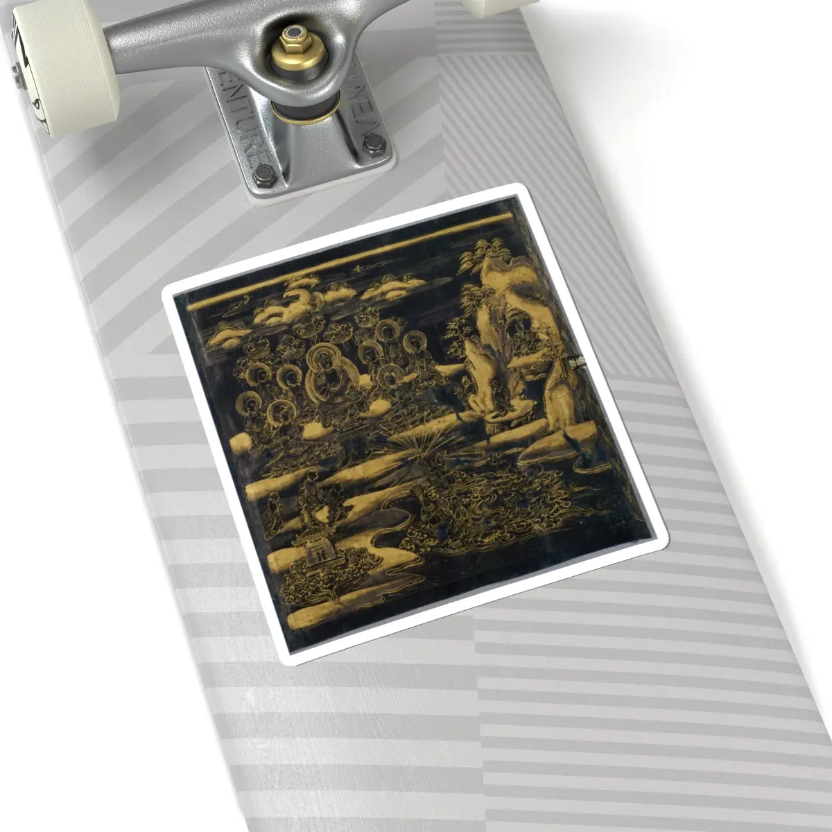 unknown - “Devadatta,” Chapter 12 of the Lotus Sutra (Hoke-kyō, Daibadatta-bon) - 12th century v1 - STICKER Vinyl Kiss-Cut Decal