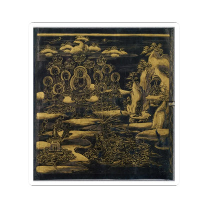 unknown - “Devadatta,” Chapter 12 of the Lotus Sutra (Hoke-kyō, Daibadatta-bon) - 12th century v1 - STICKER Vinyl Kiss-Cut Decal