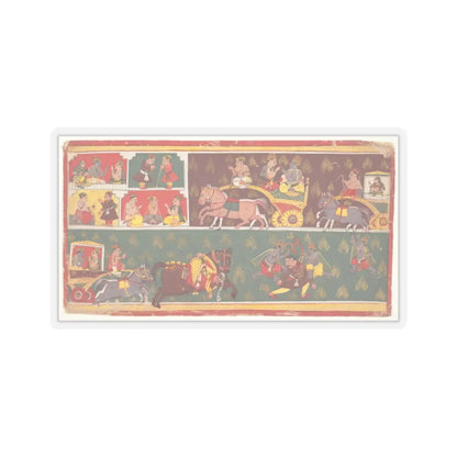 unknown - Episodes from Krishna's Life- Folio from a Bhagavata Purana (Ancient Stories of Lord - ca. 1700 v1 - STICKER Vinyl Kiss-Cut Decal