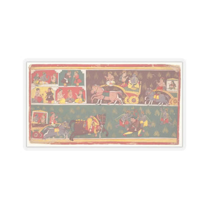 unknown - Episodes from Krishna's Life- Folio from a Bhagavata Purana (Ancient Stories of Lord - ca. 1700 v1 - STICKER Vinyl Kiss-Cut Decal