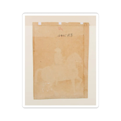 unknown - Equestrian Portrait of a Nobleman - ca. 1710–20 v2 - STICKER Vinyl Kiss-Cut Decal