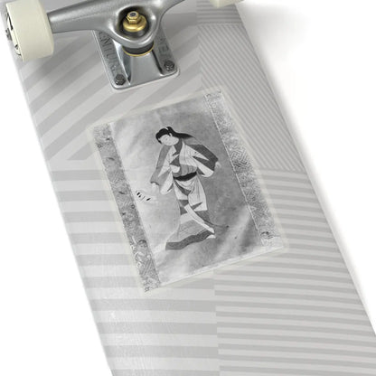 unknown - Female Dancer with a Fan - perhaps 18th century or 19th v1 - STICKER Vinyl Kiss-Cut Decal