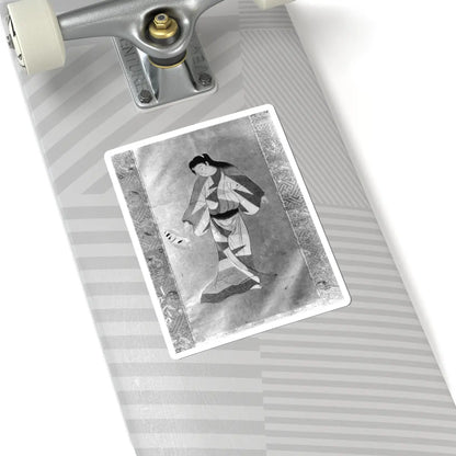 unknown - Female Dancer with a Fan - perhaps 18th century or 19th v1 - STICKER Vinyl Kiss-Cut Decal