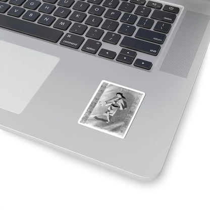 unknown - Female Dancer with a Fan - perhaps 18th century or 19th v1 - STICKER Vinyl Kiss-Cut Decal