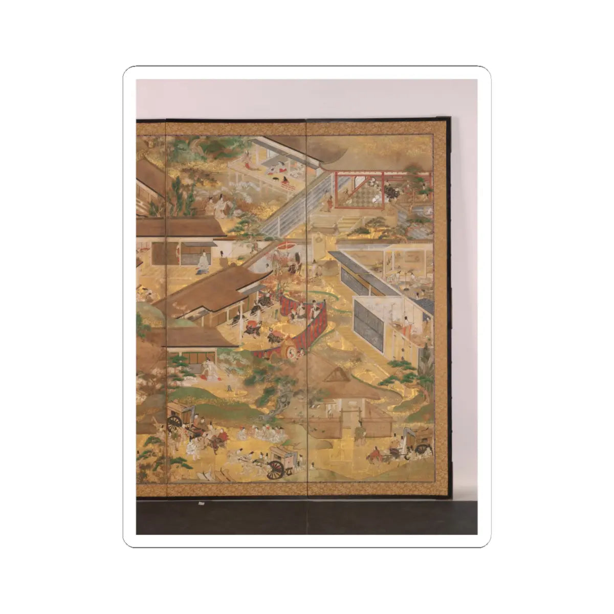 unknown - Fifty-Four Scenes from The Tale of Genji - late 17th century v3 - STICKER Vinyl Kiss-Cut Decal